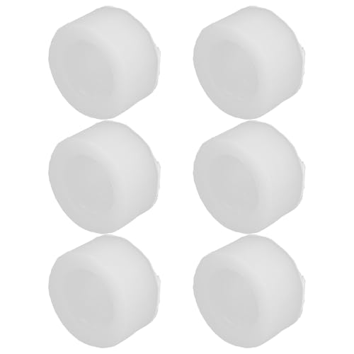 NIYANGLE 6pcs Transparent Macaron Silicone Mold for Baking Macaron Pans Non-Stick Dessert Moulds for Cookies Jelly Candy Ice Cubes and DIY Soaps