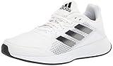  adidas Men\'s Duramo SL Trail Running Shoe, White/Black/Grey, 8