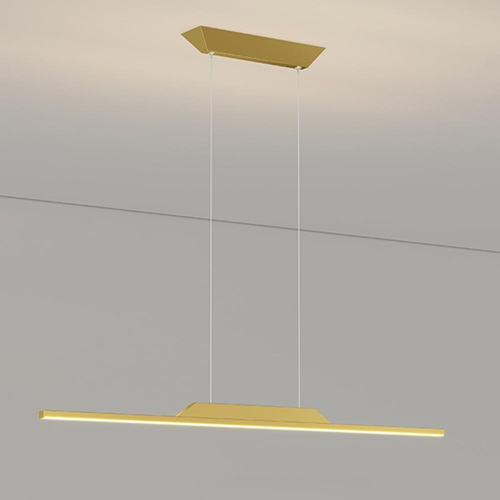 Lampada a Sospensione lineare, Lampada a Sospensione Minimalista a Striscia Lunga, lampadari a Sospensione per Sala da Pranzo, lampadari a LED dimmerabili, compatibili con luci da Tavolo da bilia