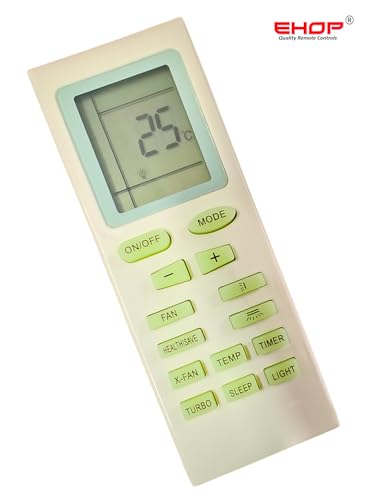 Image of Ehop YB1F2 Compatible Remote Control for Lloyd AC with X-Fan Function AC-18B