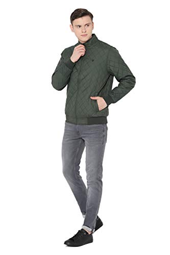 Image of Allen Solly Polyester Men's Car Standard Length Coat
