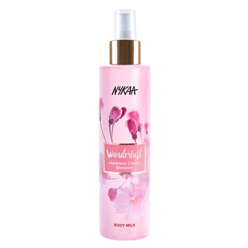 Nykaa Wanderlust - Leche corporal - Extractos de hojas de té verde y aceite de semillas de cáñamo - Absorción e hidratación instantáneas - Vegana, libre de crueldad, SLS y parabenos - 200 ml (Japanese