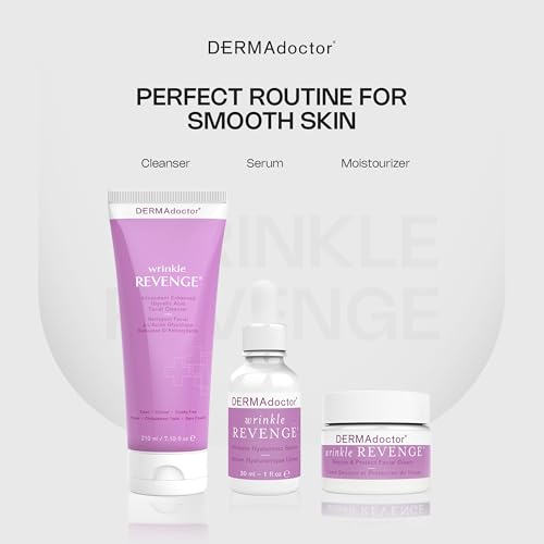 DERMAdoctor Glycolic Acid Face Wash – Exfoliating Face Wash with Antioxidants, Dermatologist Formulated Anti-Aging Facial Cleanser for Fine Lines, Wrinkles, Dullness, Uneven Skin Tone & Enlarged Pores