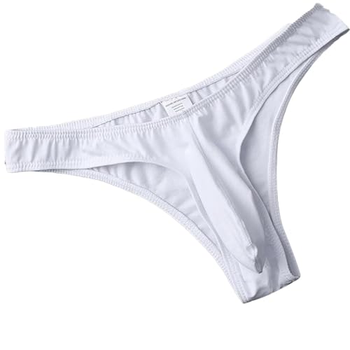 Men's Silky Bikini Underwear Big Pouch Panties,G-string for Men for Beachwear and Casual Wear