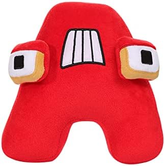 Alphabet Lore Plush Toy A-Z Letter Plushies Doll Soft Alphabet Educational Stuffed Dolls Letter Plush Pillows Initial Education Doll Home Decor Christmas Birthday Gifts (A)