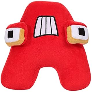 Alphabet Lore Plush Toy A-Z Letter Plushies Doll Soft Alphabet Educational Stuffed Dolls Letter Plush Pillows Initial Education Doll Home Decor Christmas Birthday Gifts (A)