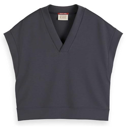 Vest modal Scotch & Soda XS débardeur femme chic caraco col rond en maille