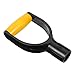 Happyyami Metal Serving Spoons Plastic D Handle Replacement for Shovel Scoops D Grip Handle for Spade Fork Shovel Replacement D- Grip for Snow Removal Spade Fork Handles Metal Forks