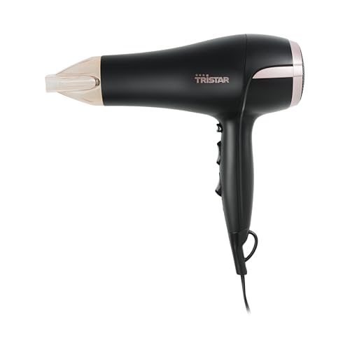 Tristar Sèche-cheveux - revêtement ionique - 3 réglages de chaleur et 2 vitesses - Protection contre la surchauffe - Embout étroit - 2000 W - HD-2451