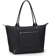 DORIS&JACKY Tote Bag For Women Large Lightweight Designer Leather Nylon Work Shoulder Bag And Fol...