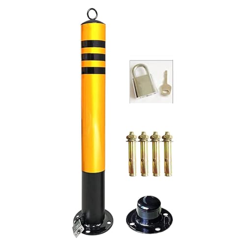 GDMDPTE Bollard Post, Driveway Barrier Traffic Barricade, Removable Car Parking Lock, Reflective Post for Traffic Sensitive Areas (8 Pack, 80cm)