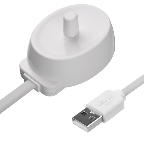 Electric Toothbrush USB Charger for Oral B iO3 iO4 iO5 iO6 Smart 6000N Genius X 8000 Type 3757 Replacement Charger Portable USB Power Cord for Travel