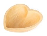 6" Dia Heart Shaped Bowl - Functional and Collectible Bowl - Handcrafted Wooden Bowl for Serving Can