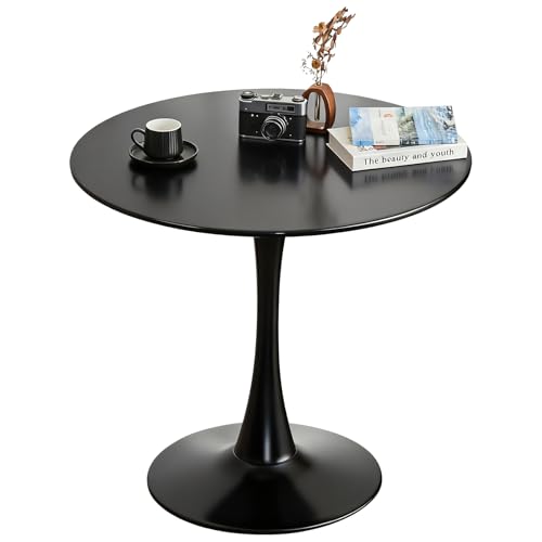 Comtrysail Round Dining Tulip Table for 4, Mid-Century Modern Table