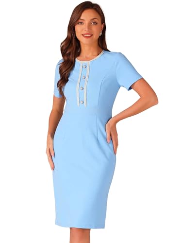 Robe de travail femme 2025 élégante coupe fourreau moulante