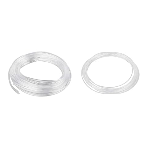 Jushope Fiber Optic for Interior Car Lights, 236 inches PMMA Light Guide Cable, Car Ambient Lighting Extension Fiber Optic with Skirt Cover