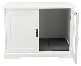TRIXIE Hundehütte Indoor Home Kennel 73T x 53B x 53H cm weiß – komfortable Hundebox für kleine - mittelgroße Hunde – gemütlicher Rückzugsort für deinen Vierbeiner – sicher & hochwertig - 39753