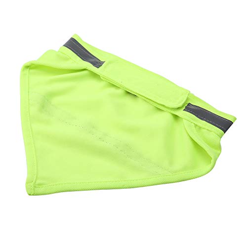 Hund Bandanas Reflektierende Sicherheit Hund Schal Dreieck Streifen Haustier Hundehalsband Personalisierte Neon Farbe Sichtbarkeit Produkte Halstuch(M Fluorescent Yellow)