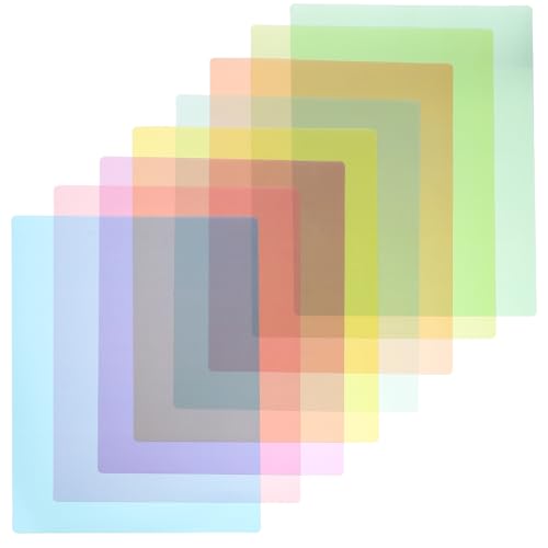 Tiras resaltadoras transparentes ULTECHNOVO con 8 marcadores de lectura coloridos de PVC