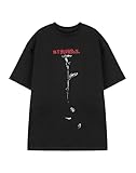 My Chemical Romance Unisex Black Short Sleeved T-Shirt | Rose Graphic Tee for Teens and Adults | Band Logo Rock Music Apparel | Alternative Punk Merchandise Fan Gift