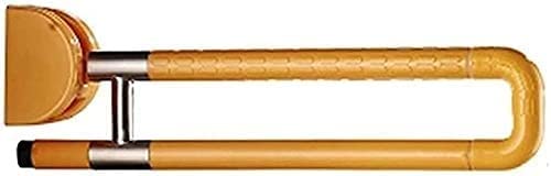 HongLianRiven Bath Handle Towel Rail Handle Grip Non Slip Foldable Support Handrail Rail Bathroom Accessible Toilet Disabled Auxiliary Tools (Color : Yellow, Size : 60cm)