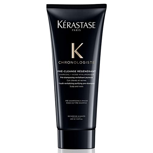 Kérastase Chronologiste, Pre-Champú Purificante, Limpia el Cuero Cabelludo y la Raíz, Para Todo Tipo de Pelo, Pré-Cleanse Régénérant, 200 ml