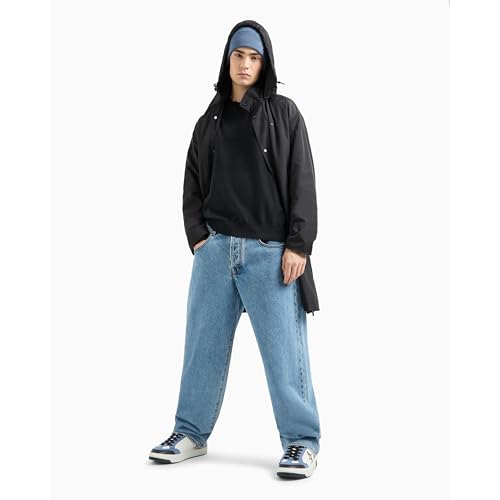 Armani Exchange Men's Combed Cotton Pullover Sweater with Horizontal Stripe2