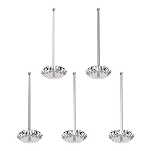 DOITOOL 5pcs Radish Pancakes Making Mold Non-stick Fried Meat Spoon for Easy Kitchen Use for Homemade Meatballs and Radish Cakes Easy to and Store