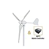 Wind Turbine Generator, Horizontal Wind Generator 2000W Turbine MPPT Controller 12v 24V 48V Low Noise Medium Windmill Household Small for Marine, RV, Home(Turbine Only,12V)