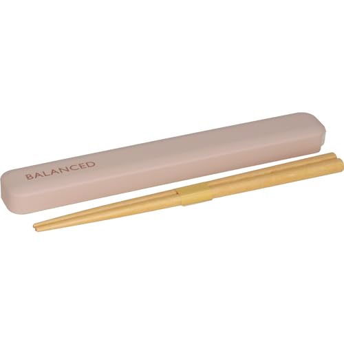 山中塗 箸 箸箱 セット 弁当用 携帯用 18cm BALANCED BE (ベージュ) 日本製 C18039-8