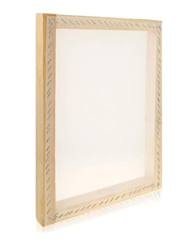 image for Caydo 3 Pieces 3 Size Wood Silk Screen Printing Frame with Mesh for Sc