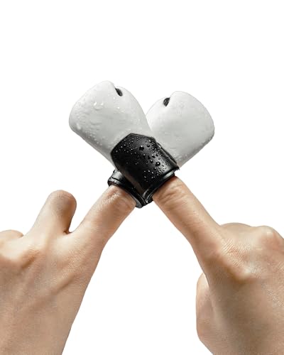 Image of Boxing Gloves Mini Finger Puppets, Knock Out Your Stress! Weird Stuff Random White Elephant Gifts, 2Pcs (White)