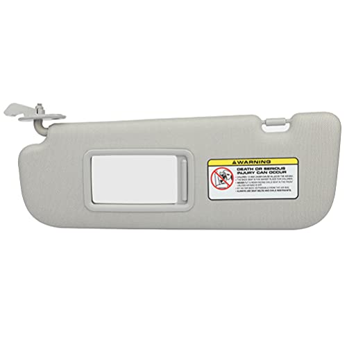FINDAUTO Gray Left Driver Side Car Sun Visor for Hyundai Elantra 2011-2015 (852103X000TX)