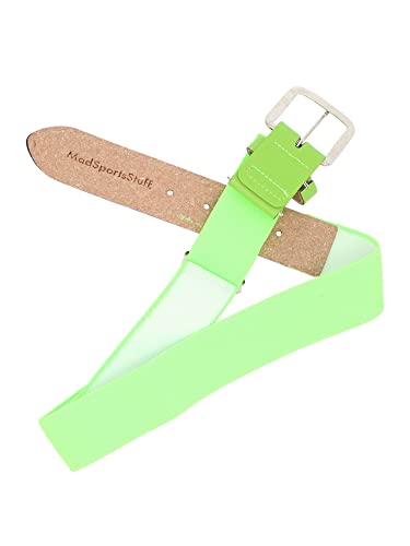 Madsportsstuff Performance Baseball Softball Belt (Adult, Neon Green) #TOP1