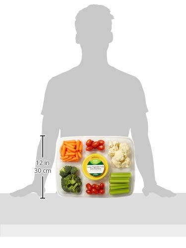 Fresh Brand – Large Vegetable Tray with Hummus, 38 oz