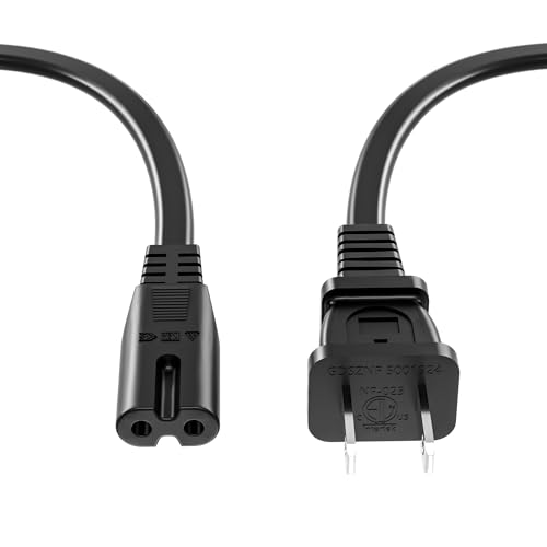Superer Charger Power Cord Fit for ONN Party Speaker JBL Partybox 110 310 320 120 1000 710 100 300 On-The-Go 2 Prong Soundbar Speaker Charging Cable Replacement 3Ft - (ETL Listed Cable)