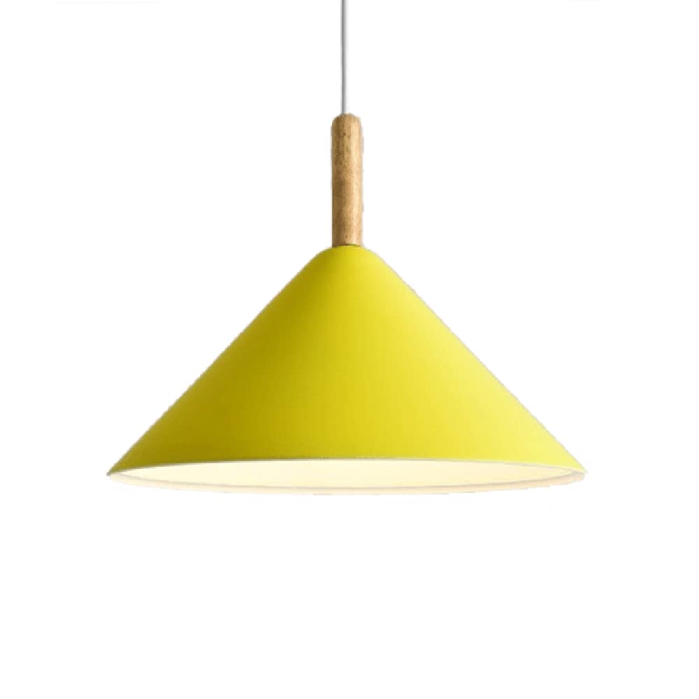 Lampe suspendue macaron luminaire suspendu bois lustre plafond réglable bar chambre restaurant
