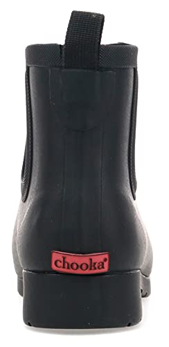 Chooka Women's Waterproof Plush Chelsea Bootie Chelsea Boot, Delridge Black, 8 M #TOP3