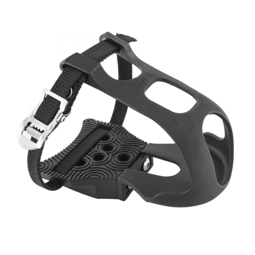 Exustar Pedal Adaptador sin Clip con Clips para los Dedos y Correas de Tacos vendidos