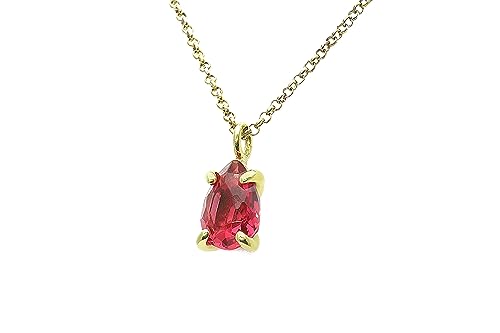 Collier tourmaline rose pour femme en or à porter au quotidien ou pour un mariage