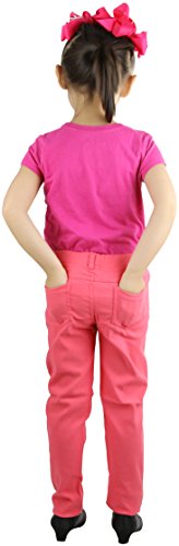 Image of ToBeInStyle Girl's Denim Easy Styling Classic Timeless Everyday Jeans Zip-Up Closure