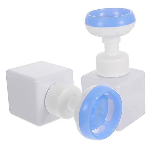 BESTYASH 2 Piezas Exprimir Botella Simplemente Botella de Espuma dispensador Botellas de champú y acondicionador pequeño Botella de Viaje portátil Botella de Prensa de Mousse el plastico