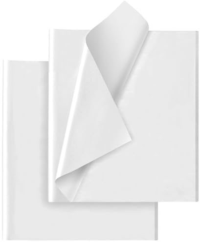 Image of White Tissue Paper for Gift Bags - 30 Sheets of White Wrapping Tissue Paper Bulk Packaging Paper for Weddings Birthday DIY Project Christmas Gift Wrapping Crafts Decor (14 x 20 Inch)