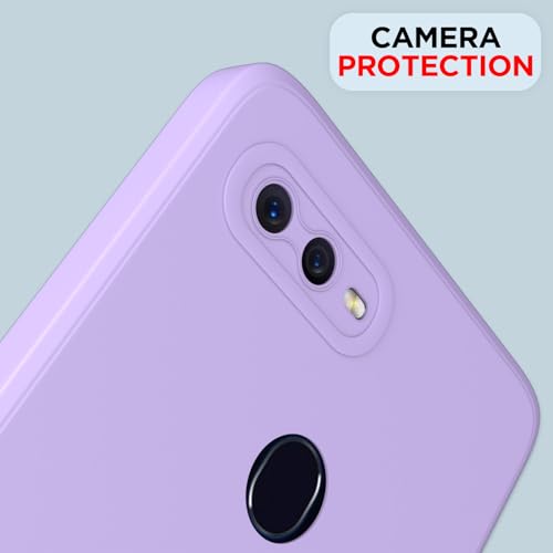 Image of Outlouders Back Cover for Oppo F9 / F9 Pro / A5 / A5S | Camera Protection | Durable Soft Matte Silicone Bumper Case (Purple)