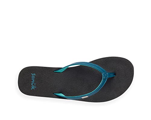 Image of Sanuk Yoga Joy Womens Flip Flops | Yoga Mat Footbed | Sandals for Women | Womens Yoga Sandals | Women's Beach Sandals
