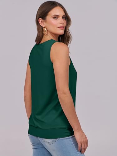 Image of ANRABESS Women Tank Tops Summer V Neck Sleeveless Casual Loose Fit Cute Cami Basic T Shirts Solid Tees 2026 Trendy Outfits