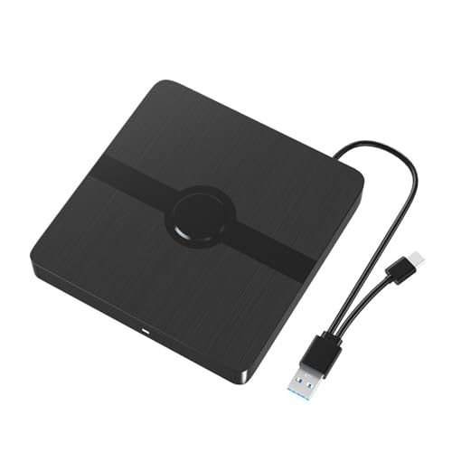 Jazuaiao Multiuncional USB 3.0 USB C - Grabadores ópticos externos, reproductor de DVD de velocidad rápida para laptop, solución de copia de seguridad de datos, transferencia de datos