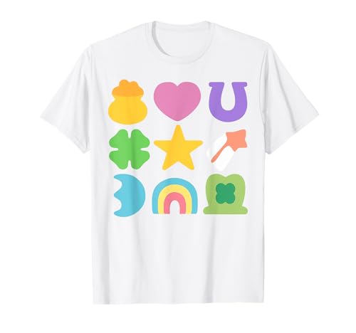 Groovy Lucky Charm Saint Patrick's Day Shamrock T-Shirt