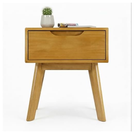 Scandinavian Minimalist Wood Nightstand