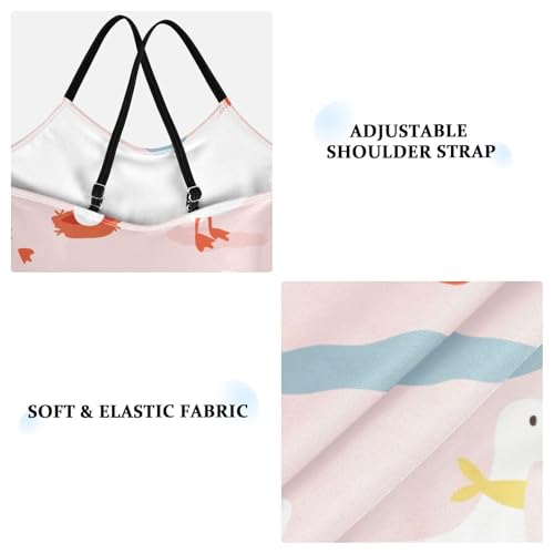 susiyo Girls One Piece Swimsuits Cute Geese Bathing Suit Quick Dry Beach Swimwear for Toddler Girl 3-10T3